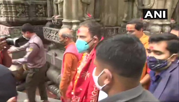 Rahul Gandhi in kamakhya Temple