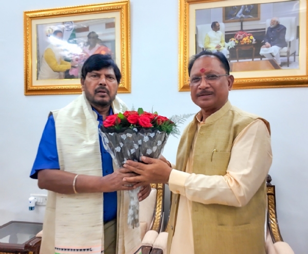 Ramdas Athawale met CM Sai