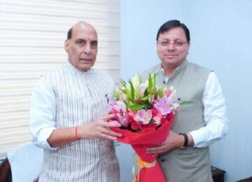 CM Dhami met Rajnath in Delhi