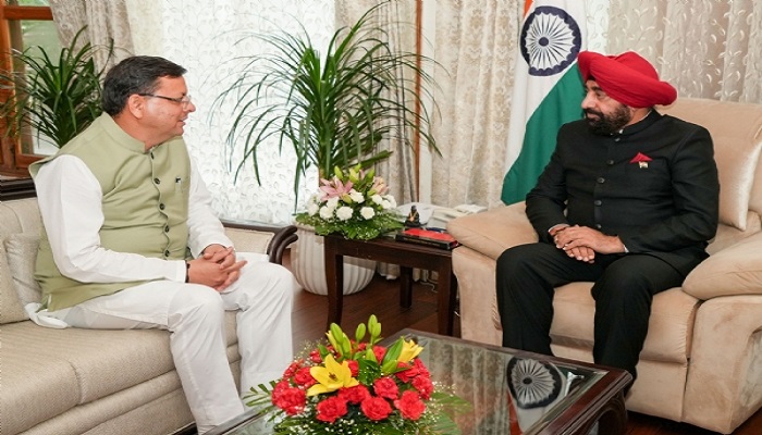 CM Dhami met Governor Gurmeet