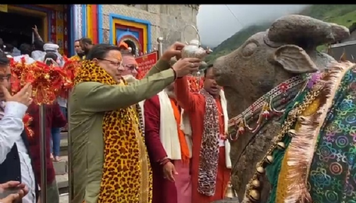 CM Dhami visited Baba Kedarnath