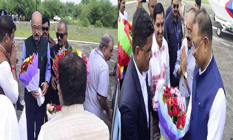 Governor Deka and CM Sai reached Bilaspur