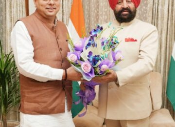 governor gurmeet, cm dhami