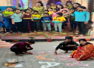 Officials celebrated Deepawali in women and child homes