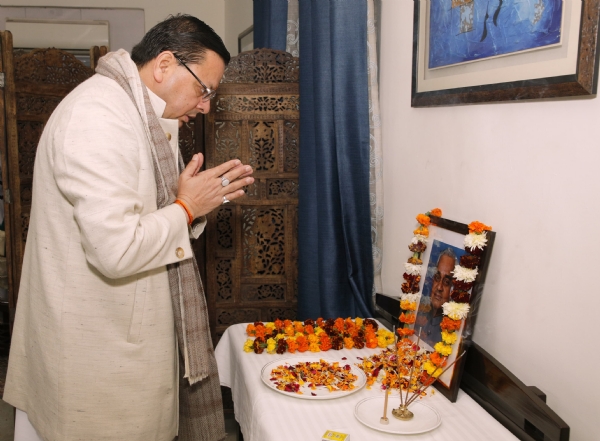 CM Dhami paid tribute to Atal Bihari