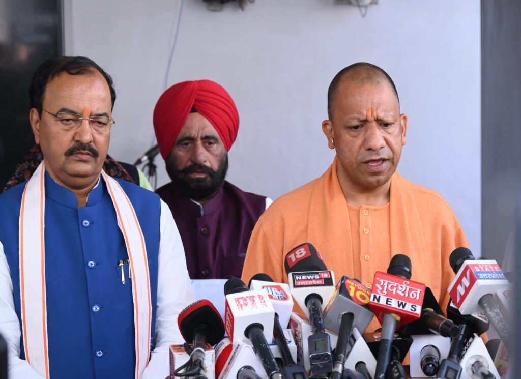 CM Yogi spoke to journalists before the winter session of the Assembly